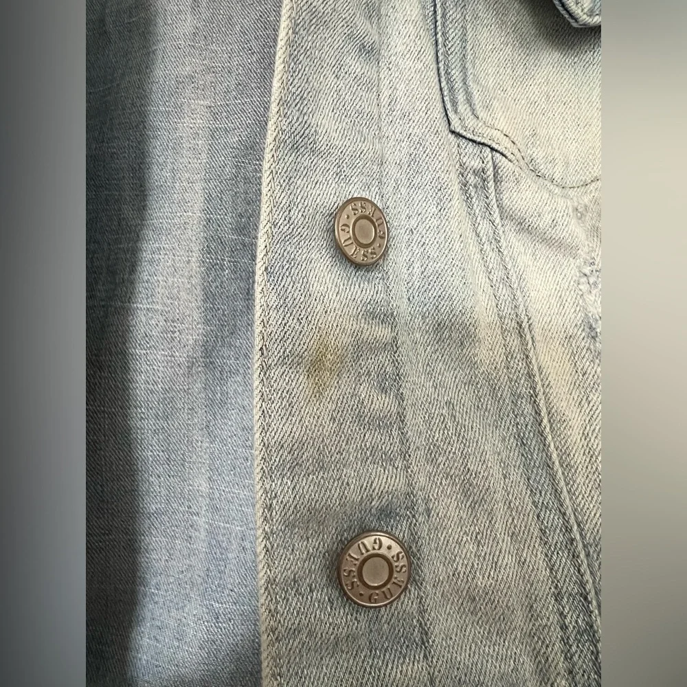Guess Light Wash Denim Vest - Picture 2 of 6